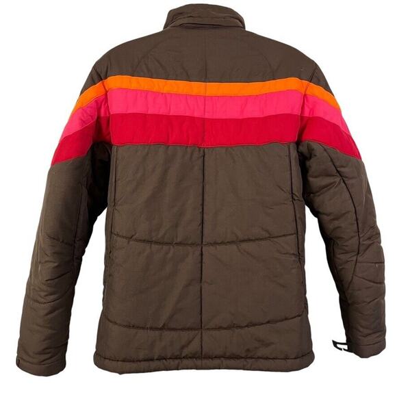 Nike Fit Storm ACG Womens Brown Pink Puffer Winter Jacket Coat Snowboard M - Picture 12 of 16